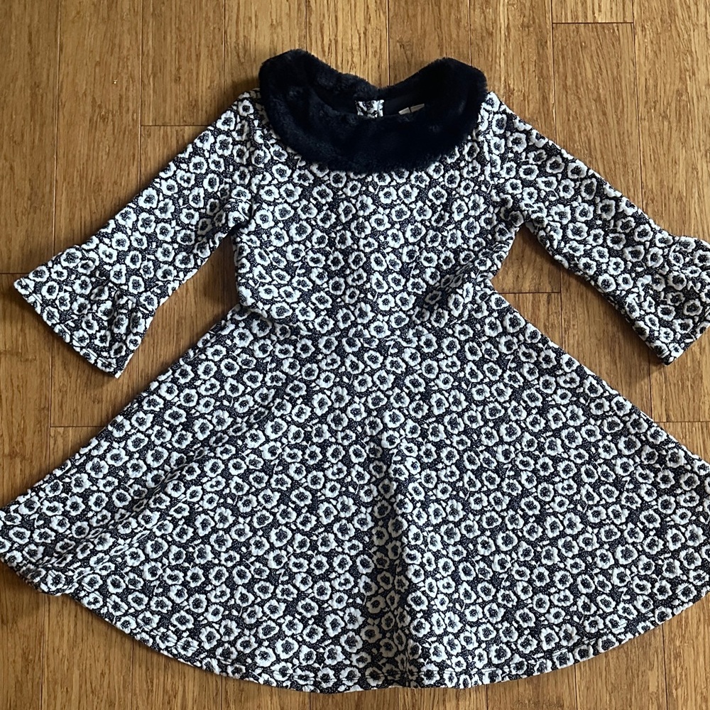 Janie + Jack Fur trimmed dress